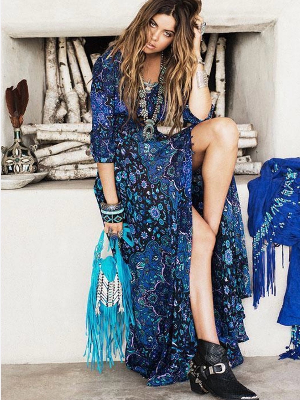 Spell Kiss the Sky Paisley Boho Maxi Dress